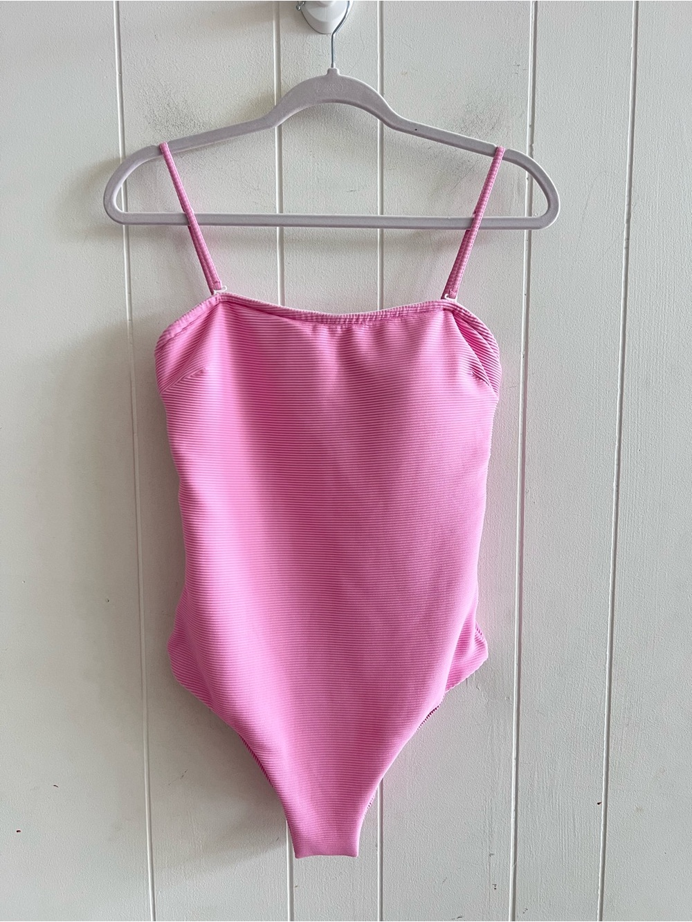 Onia Womens Estelle Ribbed Solid One Piece Swimsuit NWT